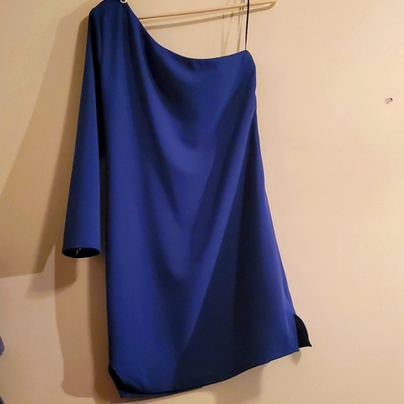 Beautiful Navy one shoulder dress - Picture 1 of 3